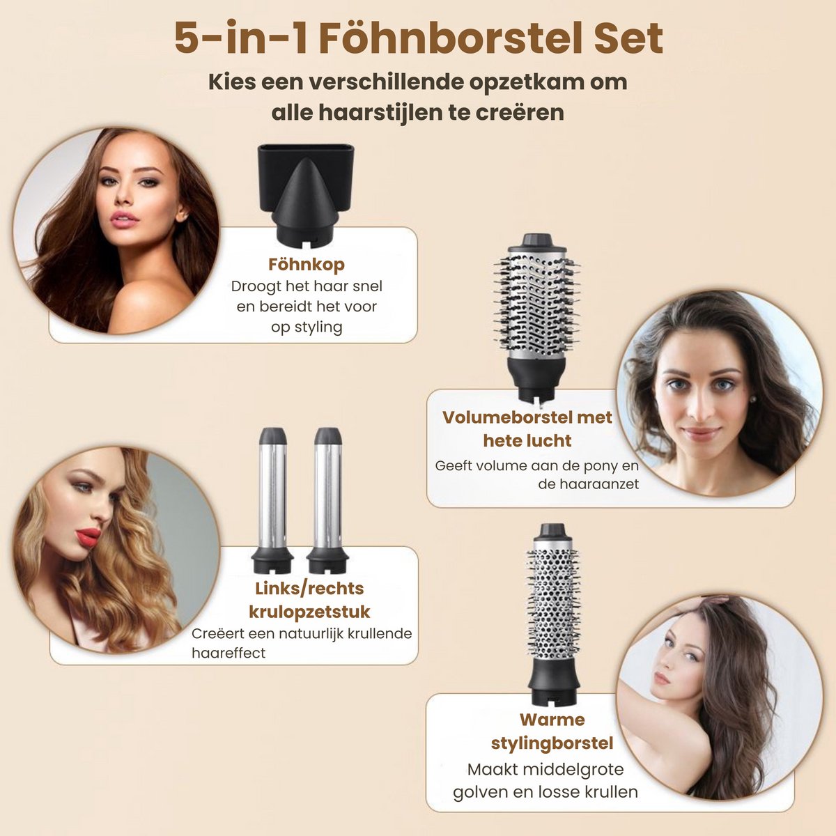 VistaSonic SuperWrap® Airstyler – Föhnborstel met Coandă Technologie
