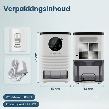 Woonspire AirLite — Compacte Luchtontvochtiger