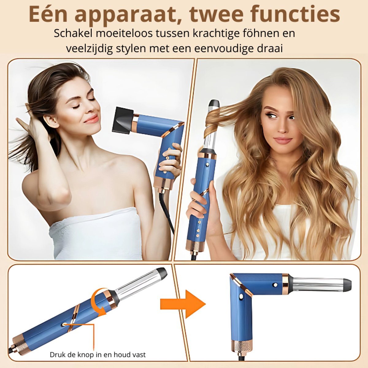 VistaSonic SuperWrap® Airstyler – Föhnborstel met Coandă Technologie