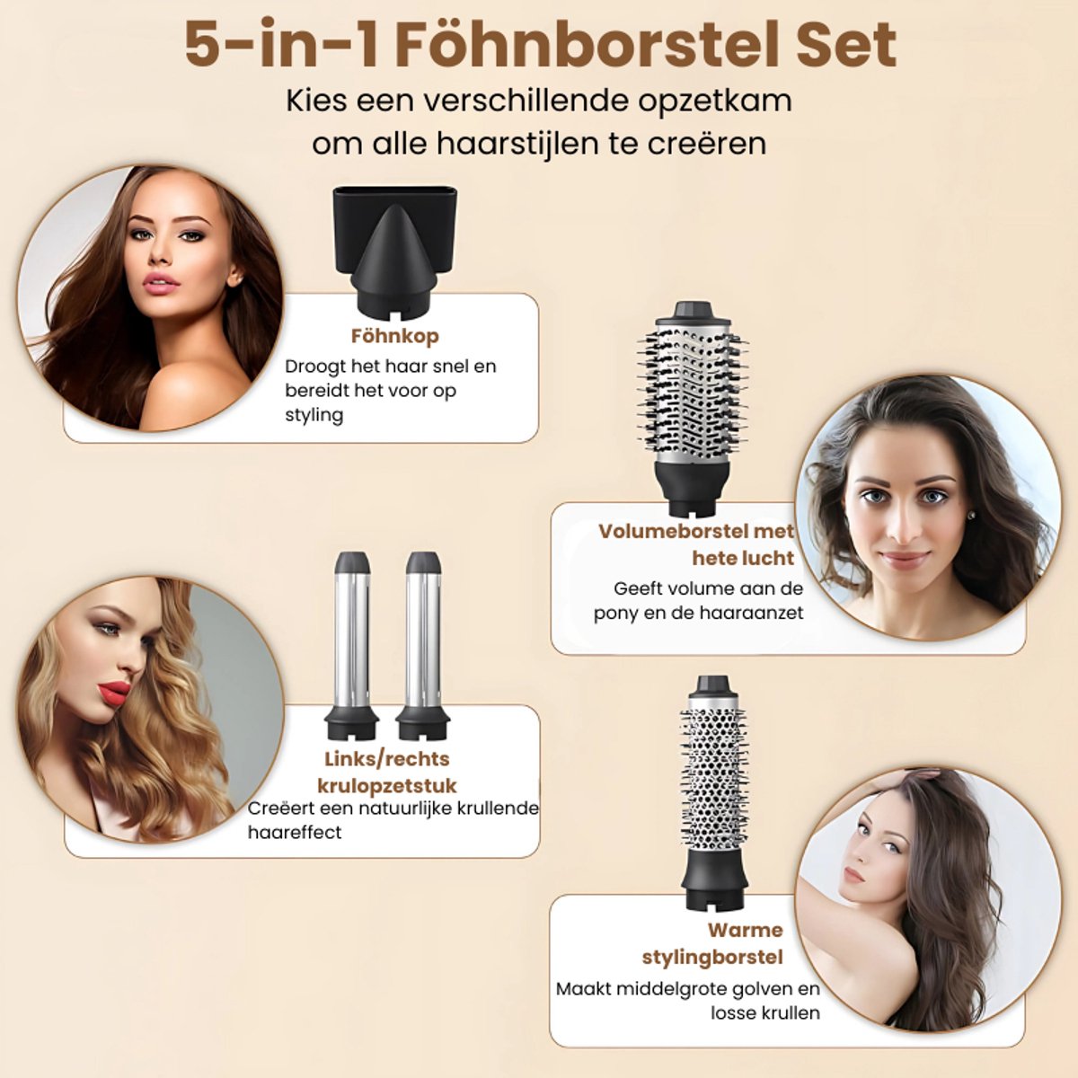 VistaSonic SuperWrap® Airstyler – Föhnborstel met Coandă Technologie