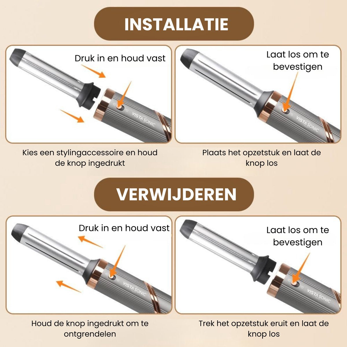 VistaSonic SuperWrap® Airstyler – Föhnborstel met Coandă Technologie