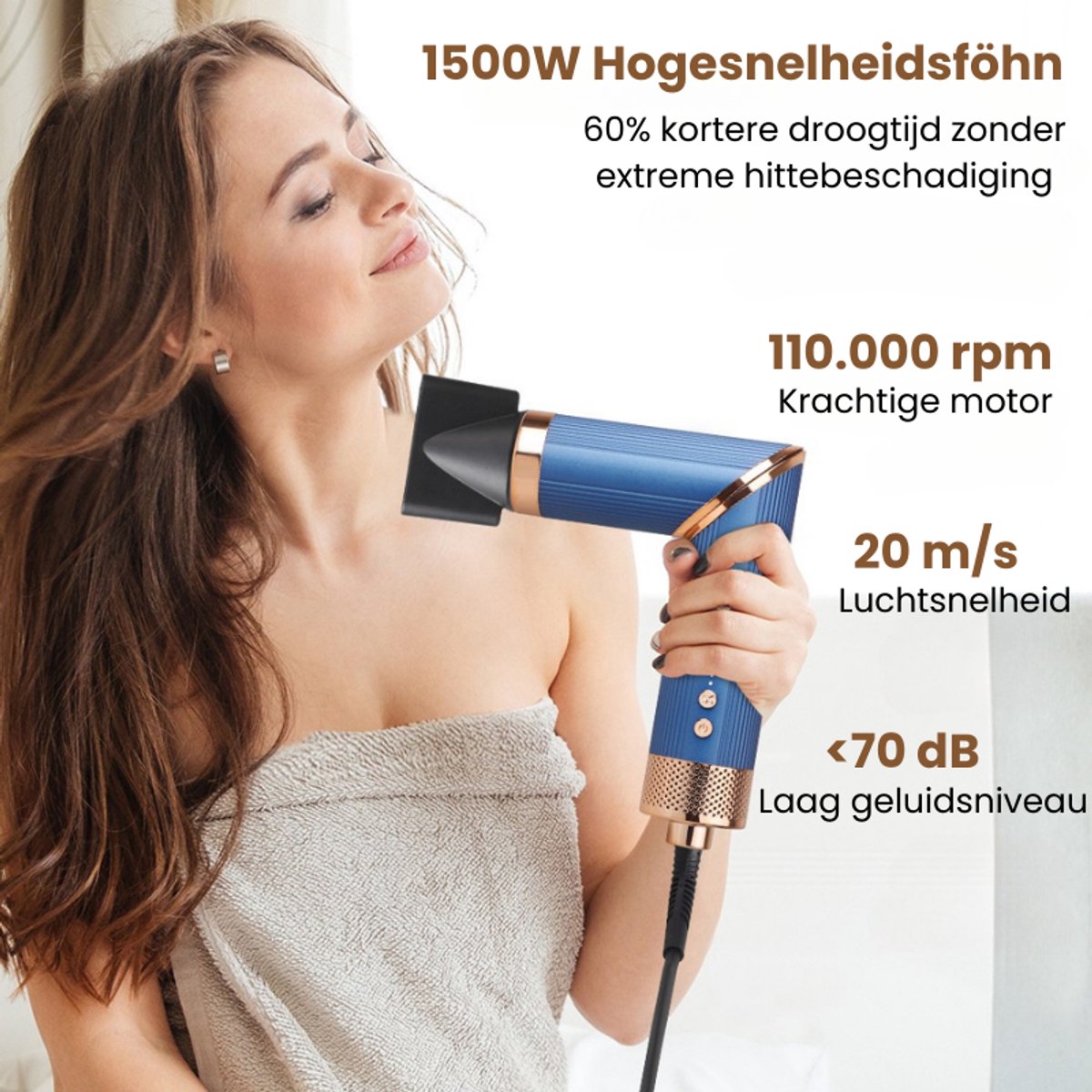 VistaSonic SuperWrap® Airstyler – Föhnborstel met Coandă Technologie
